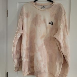 Mens 2xl Adidas bleach dye crewneck